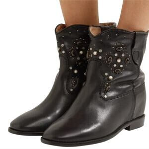 Isabel Marant Cluster Boots Decorated Story  GUC  Size 40 US 10  S3986